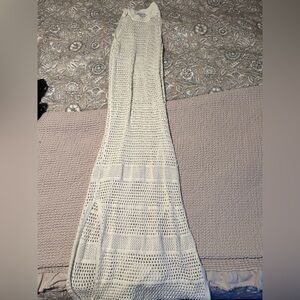White Crochet Maxi Dress